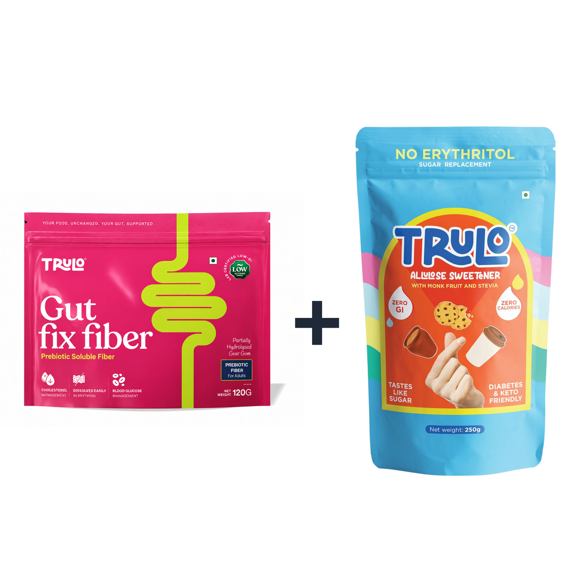 Trulo Metabolic Balance Combo – Allulose Sweetener + Sunfiber® Soluble Fiber